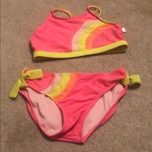 A cat and Jack girls bathing suit.